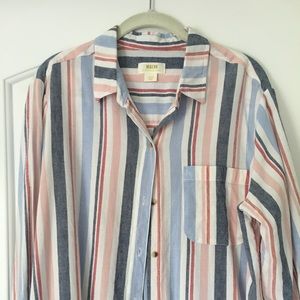 Anthropologie long sleeve button down shirt.
